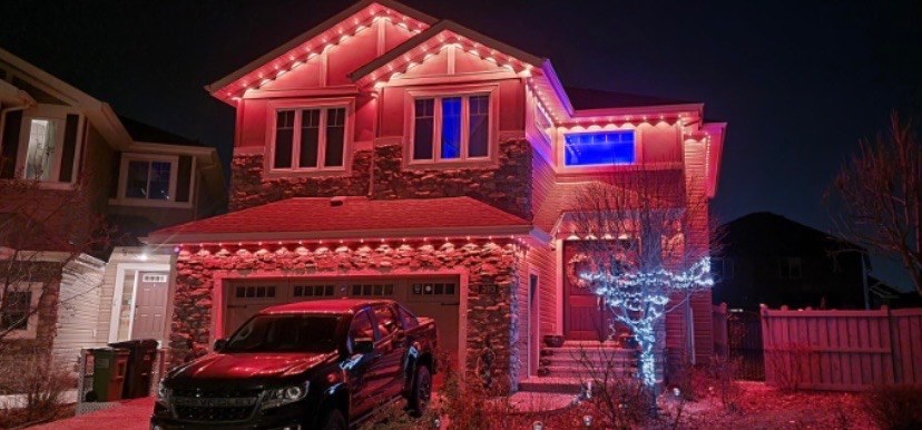 Permanent LED install, red roofline